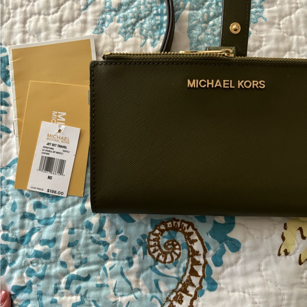 Michael Kors Olive Green Wallet